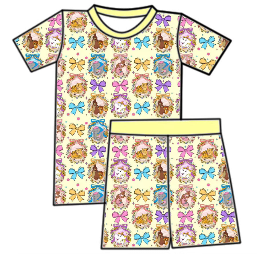 Disney Bow Shorts Set