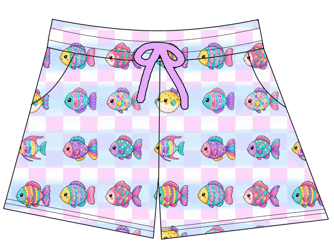 Rainbow Fish Adult Shorts