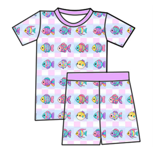Rainbow Fish Shorts Set