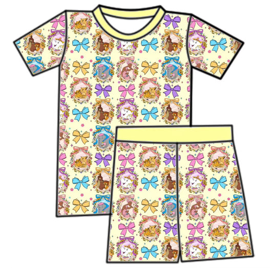 Disney Bow Shorts Set