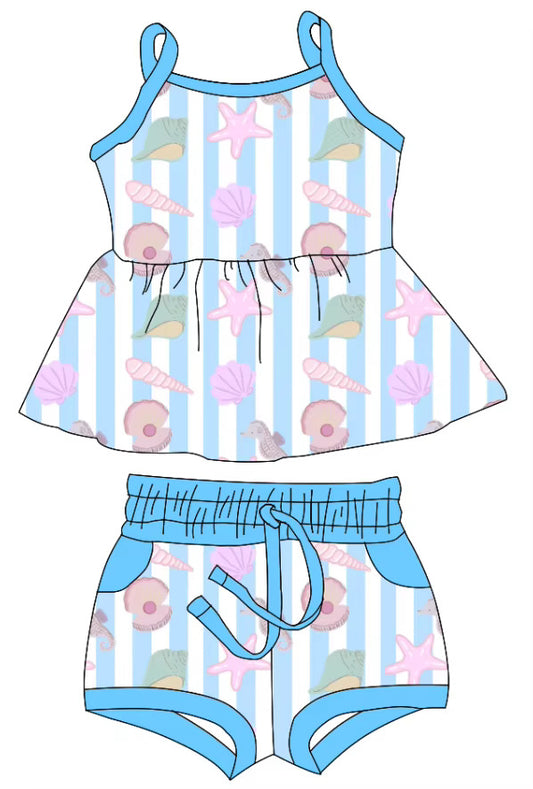 Sea Side Tank Short Set